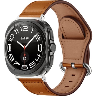 Kalebol Samsung Galaxy Watch Ultra Leren Bandje Bruin
