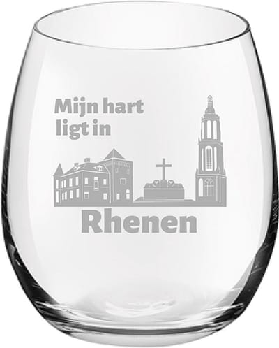 Gegraveerde Drinkglas 39cl Rhenen