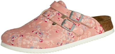 Birkenstock Kay SL Dames Werkklompen Flower Field Rose Narrow-fit |  Roze | Imitatieleer | Maat 39