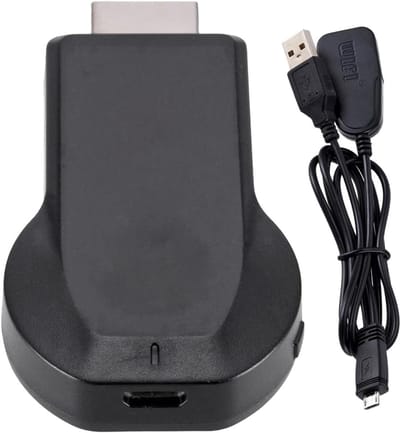 Draadloos Scherm Apparaat - TV Streamer - Content Delen - 1080P HD Kwaliteit - 15 cm - Zwart