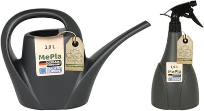 Set van 3,0L Gieter en 1,0L Plantensproeier - Antraciet, UV-bestendig