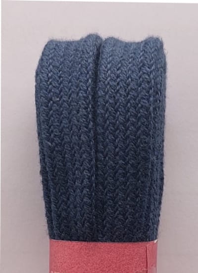 Strickers Veter - Jeans Blauw - Plat - Lengte 120 cm - Breedte 9 mm - Schoenveter
