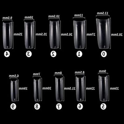 500 Stuks Acryl Nepnagels - Transparante Franse Nageltips in Verpakking voor Vrouwen en Meisjes, Perfect voor Nagelsalon en DIY Nagelkunst