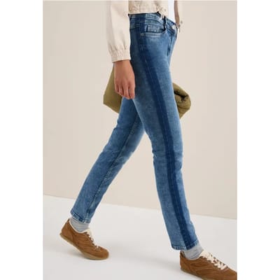 Jeans met galonstrepen