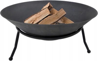 Vuurschaal Gietijzer - Buitenhaard Terrashaard - Gezellige Avonden - Robuust Gietijzer - 60 cm Diameter - Zwart