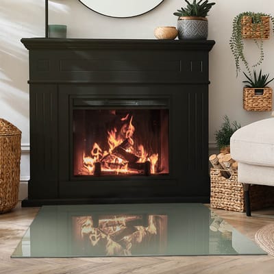 Coloray Vloerplaat Houtkachel - Plaat voor Onder Kachel - 100 cm x 70 cm - Kachel Vloerplaat - Groente Vloerplaat Kachel - Verwarmingsaccessoires - Vloerplaat Openhaard - Houtkachel Accessoires - Vloerplaat Voor Kachel