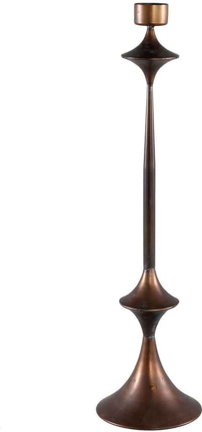 PTMD Danica Kandelaar - H74 x Ø19,5 cm - Metaal - Koper