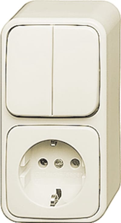 ABB Busch-Jaeger Opbouw standaard Combinatie schakelaar/wcd