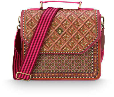 Pip Studio - Frances Crossbody Tas Dames - Schoudertas - Imani - Rood - 25x9x21.5cm