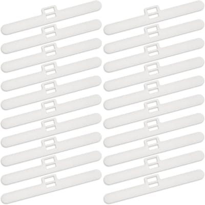 20 Stuks Verticale Lamellen Wit | 89mm Plastic Reserve Dubbele Sleuf Lamellen | Hangers voor Raamdecoratie in Woonkamer en Kantoor