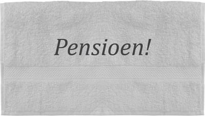 Handdoek - Pensioen - 100x50cm - Wit