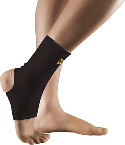Uriel - Enkelbandage – Elastische Enkelbrace met Open Hiel – Enkel Ondersteuning bij Instabiliteit, Overbelasting & Sport – Links en Rechts – Wit - Maat XL