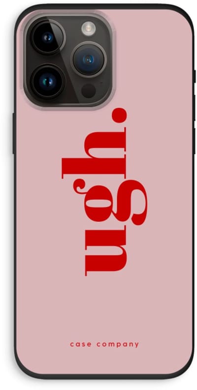 Case Company® - Hoesje geschikt voor iPhone 14 Pro Max hoesje - Ugh - Biologisch Afbreekbaar Telefoonhoesje - Bescherming alle Kanten en Schermrand