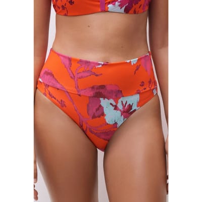 Chantelle Sw Bo. Full Brief Std High W. Painted Flowers Maat: 40 | Bikini's Outlet | Dames | Paars