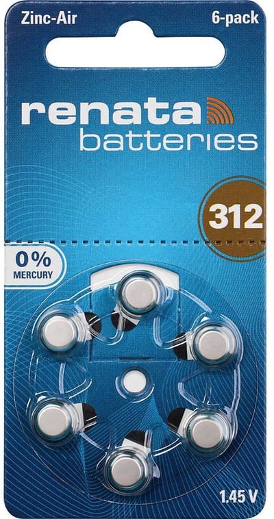 Renata 312 - PR41 Hoorbatterijen 60 Stuks