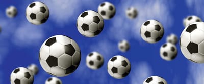 Fotobehang Football Soccer | PANORAMIC - 250cm x 104cm | 130g/m2 Vlies