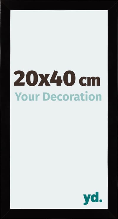 Your Decoration - Fotolijst 20x40 cm - MDF - Zwart Hoogglans - Mura