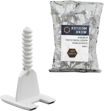 Tegel Nivelleersysteem - Tegel Leg Hulp - Gelijk Tegels Leggen - 1 Mm Voegbreedte - 200 Stuks - Zwart