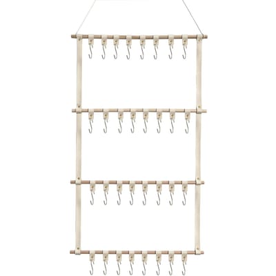 Hoofdband Displayrek Hoofdband Organizer voor Meisjes Haaraccessoires Organizer Opberging Wanddecoratie huisdecoratie beige