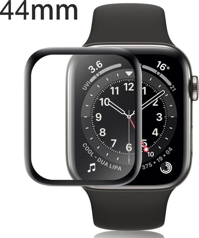KELERINO. Screenprotector geschikt voor Apple Watch 4/5/6/SE - 44mm - 3-pack