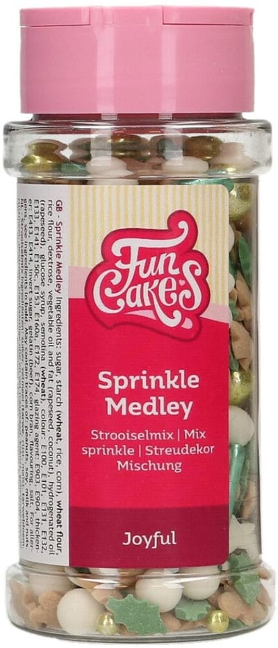 FunCakes Sprinkle Medley - Joyful - 65g - Eetbare Taartdecoratie
