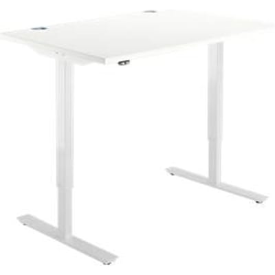 Schäfer Shop  Select Bureautafel START UP, eentraps elektr. in hoogte verstelbaar, B 1200 mm, wit/wit