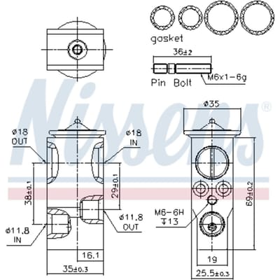 Airco ventiel NISSENS 999377
