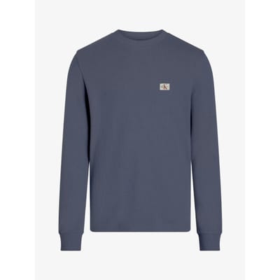 Calvin Klein Heren wafel shirt woven label