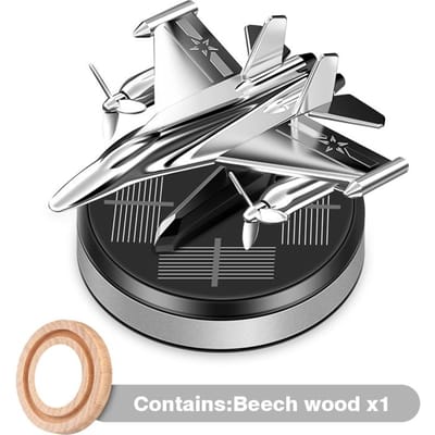 Zonnevliegtuig Creatieve Mannen Auto Versiering Interieur Accessoires Bureau Ornament Cadeau Ideaal Voor Vrouw Man Liefhebber lichtgrijze kleur