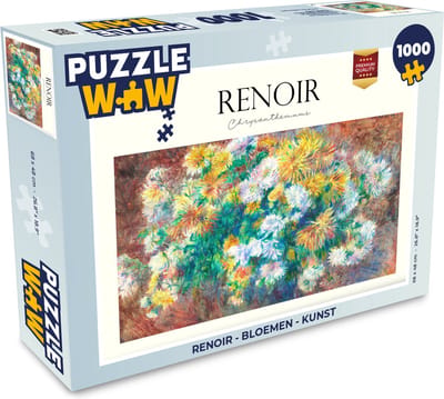 Puzzel Renoir - Bloemen - Kunst - Legpuzzel - Puzzel 1000 stukjes volwassenen