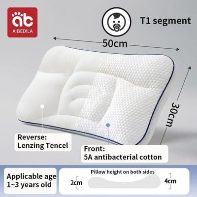 AIBEDILA Babykussens voor Pasgeborenen Nekkussen Pasgeboren Baby Spullen Kinderen Orthopedisch Reis Kussen Beddengoed Moeder Kinderen Items white