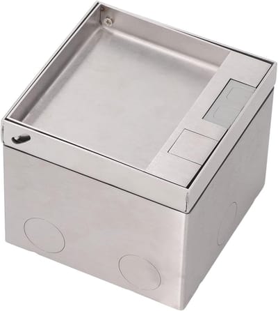 Dailygoody - In de Vloer Verzonken Stopcontact - Ruimtebesparend - Roestvrijstaal - Verborgen Stopcontact - Commerciële Omgevingen - AC250V
