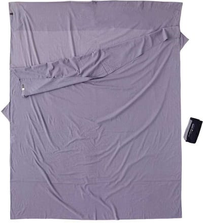 Cocoon Travelsheet Insectshield Doublesize, Elephant Grey Lakenzak