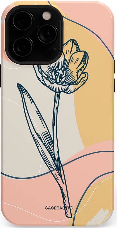 Casetastic Hoesje Geschikt voor Apple iPhone 13 Pro Max Magsafe - Stijlvolle Beschermende Duo-layer Case - Lente tulp