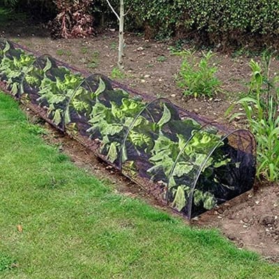 Rijhoezen voor tuin - Plantennet Kweektunnel - Gewassen Beschermen - Hoge Dichtheid Gaas - 300x45x45 cm - Enkel kenmerk