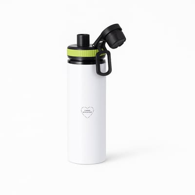 Hacebo® - liefste bonusvader waterfles met draaidop groen - Papa - de liefste bonusvader - vader cadeautjes - vaderdag - verjaardag - geschenk - kado - vader artikelen - water fles - 850ML