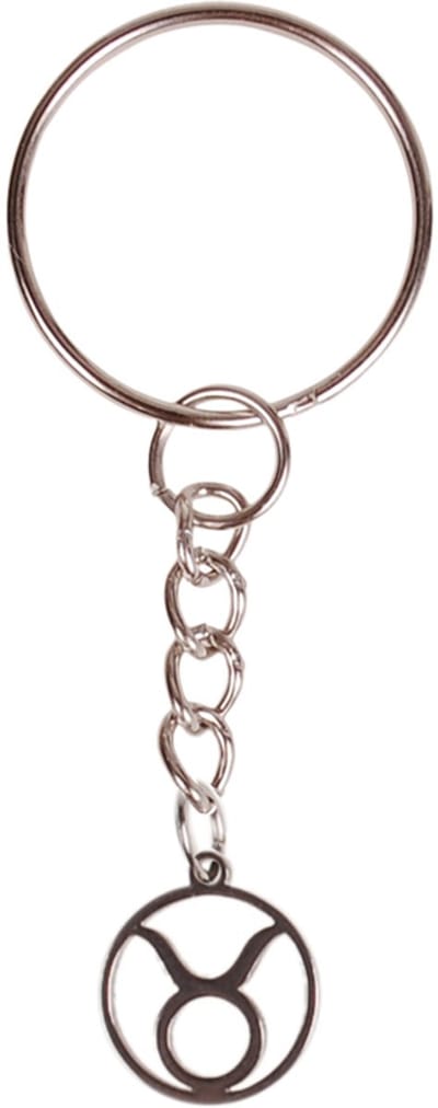 Sleutelhanger/Tashangertje - Zilverkleurige Sleutelring - hanger sterrenbeeld Stier