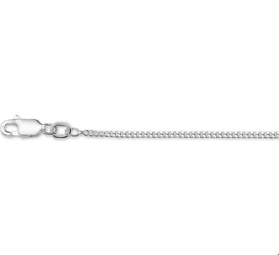 collier gourmette 4 zijdes geslepen 1,6 mm zilver gerhodineerd