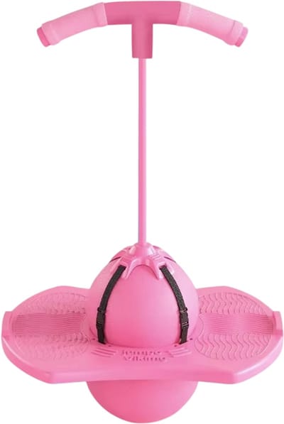 Springbal voor Kinderen – Balanceer Speelgoed – Hoogtespring Oefenmateriaal – Bewegingsspel & Coördinatie Training – Actief Buitenspeelgoed voor Binnen en Buiten - Roze