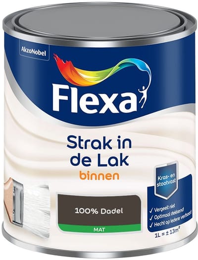 Flexa - Strak In De Lak Binnenlak Mat - 100% Dadel - Mengverf - 1 L
