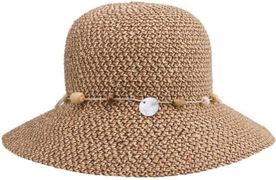 Gatsby Bucket Hat – Strandhoed Dames UV Bestendig UPF50+ - Maat: M-L: 58 cm - Chocolate