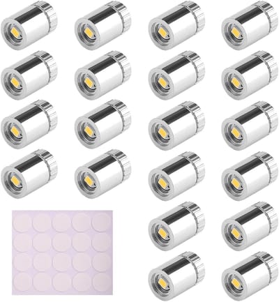 Mini LED Lichten voor Poppenhuizen, 20 Stuks Micro LED Lampjes met Batterij, Ideaal voor Decoratie en Creatieve Klussen