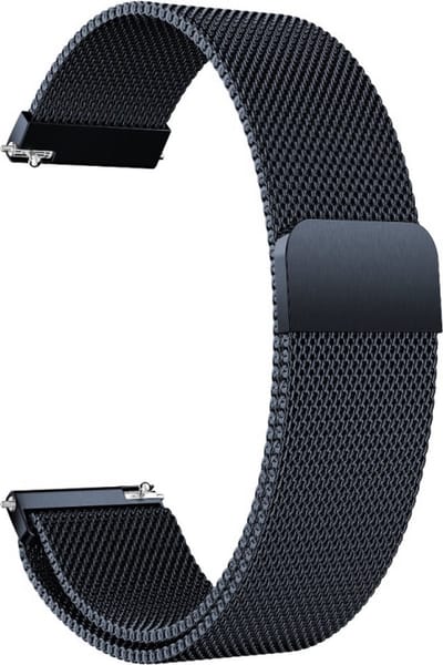 Milanees bandje - geschikt voor Garmin Venu (2 Plus) / Venu SQ (2) / Vivomove (Style - Sport) / Vivoactive 3 / 5 / 6 / Forerunner 55 / 165 / 245 / 645 / 570 - 42mm - grijs