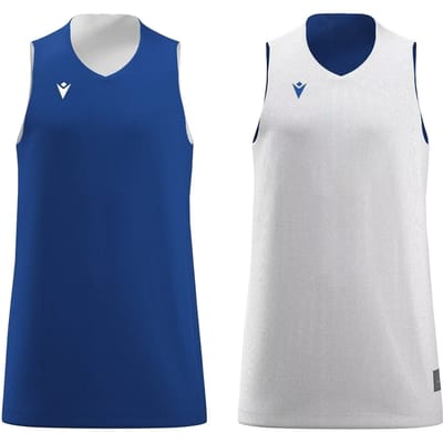 Macron Idaho Reversible Shirt Kinderen - Royal / Wit | Maat: 7-8 Y