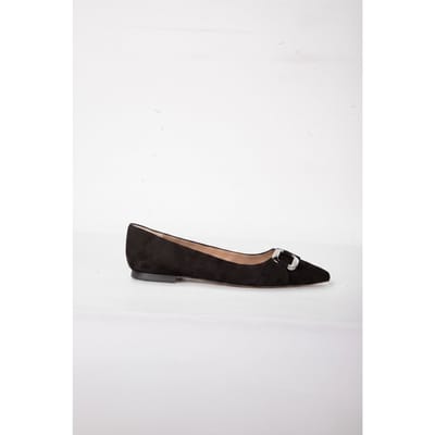 LK Bennett Ethel Oloid Pointed Black Size: 41 | Ballerina Shoes Outlet | Dames | Zwart