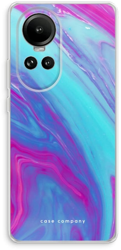 Case Company® - Hoesje geschikt voor Oppo Reno 10 hoesje - Zweverige regenboog - Soft Cover Telefoonhoesje - Bescherming aan alle Kanten en Schermrand
