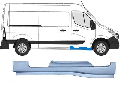 Reparatie dorpel voorste deuren voor Renault Master 2010- / Rechts