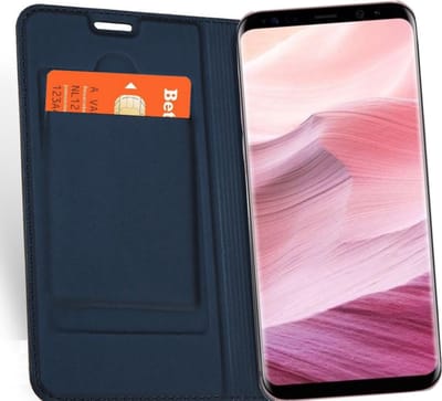 Hoesje geschikt voor Samsung S8 Plus - Book Case Ultra Slim Blauw