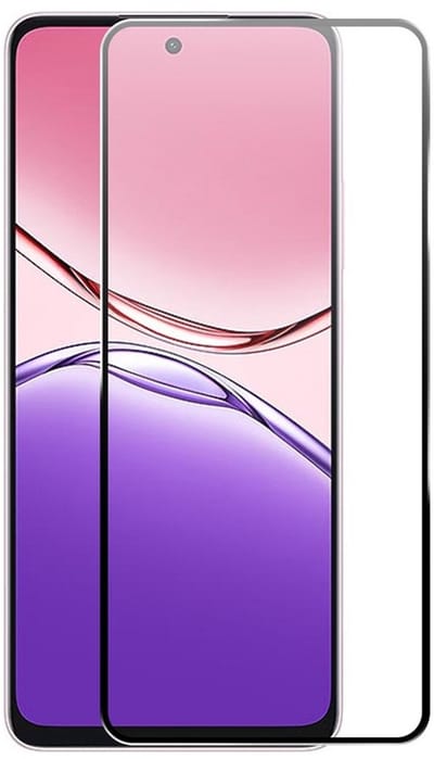 Coverup Screen Protector - Geschikt voor OPPO A5 Pro 5G Screen Protector - Coverup Full-Cover 9H Tempered Glass - Zwart