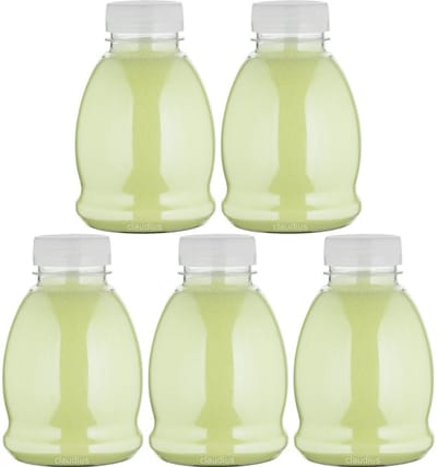 Scrubzout Fresh Ginger - 375 gram - Fles met transparante dop - Set van 5 stuks - Hydraterende Lichaamsscrub